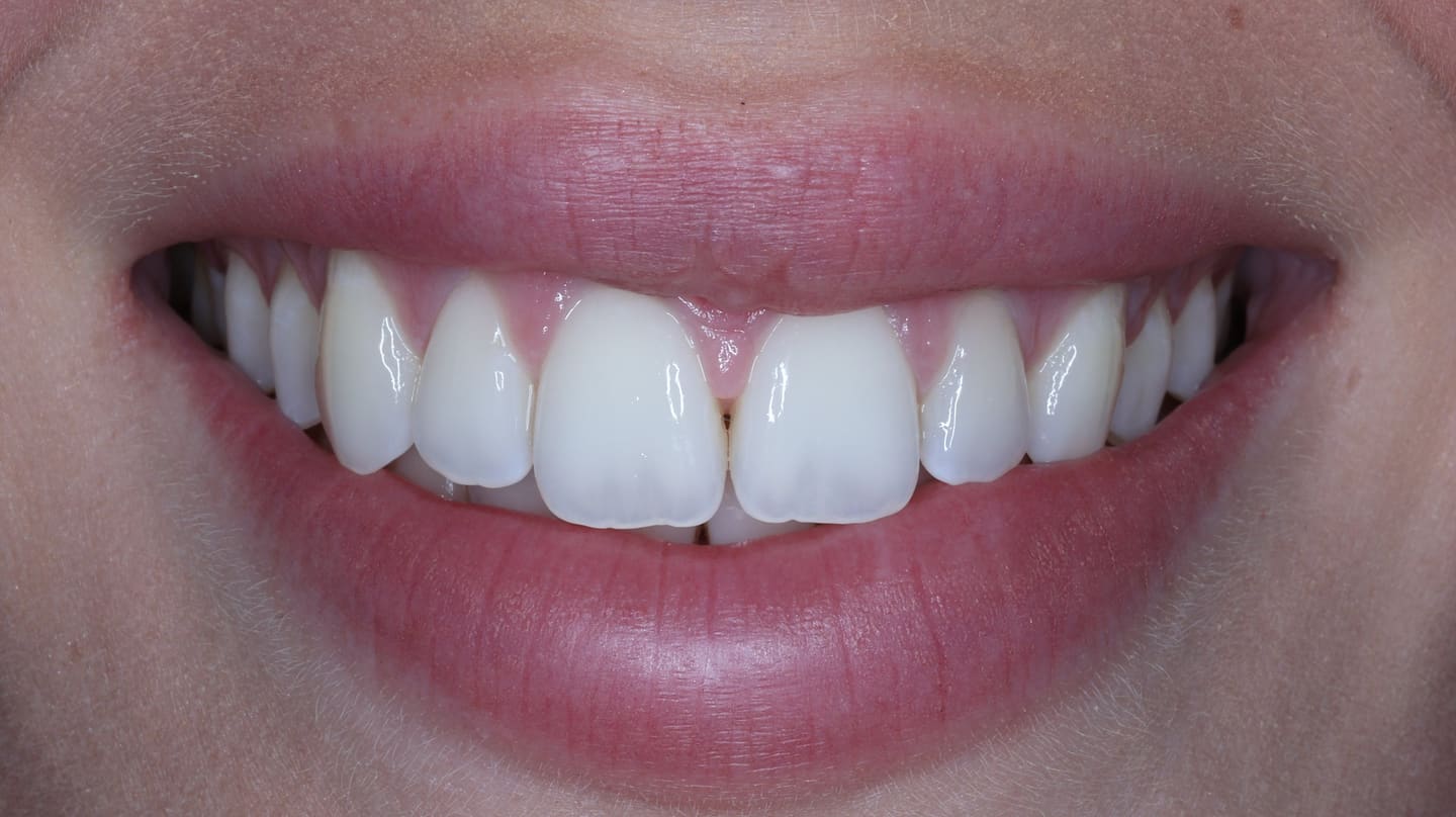 After — patient M, whitening